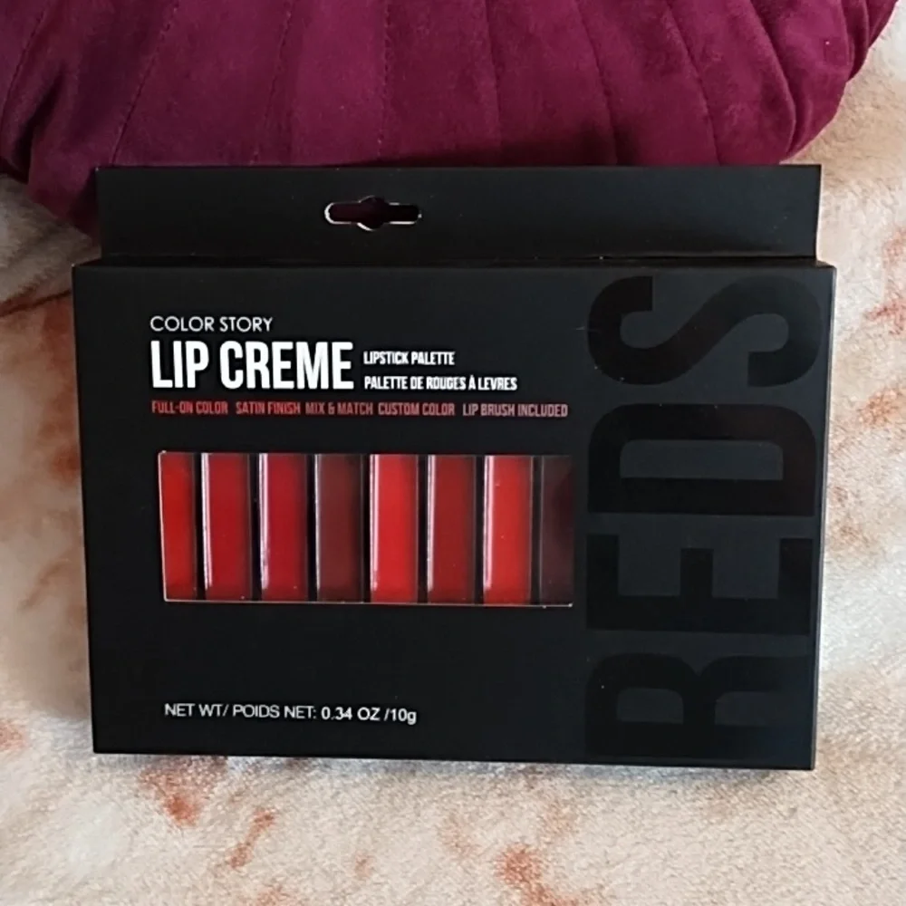 Color Story Lip Creme Palette ♥️ REDS 🍒